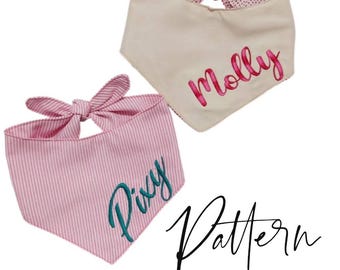 PDF PATTERN/Tutorial Dog Bandana -Now with 5 sizes! Instant Download - PDF - Pet Bandana Sewing Pattern - Dog Bandana - Cat Bandana - Easy