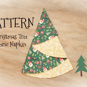 Napkin Christmas Tree Dinner Napkin PDF PATTERN Fabric Napkins DIY ...
