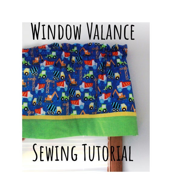 Sewing PDF Tutorial -Burrito style Window Valence -Formula for custom measurements included- Pattern - Instant Download