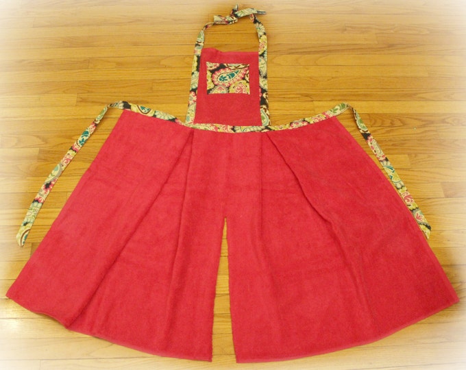 Pottery Apron Art Apron Split Leg Full Coverage Terry Etsy