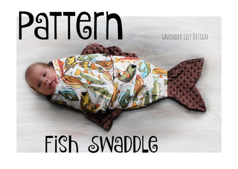 Catch Of The Day Swaddle With Fall Fish Print 45x45 For Babies main image 0