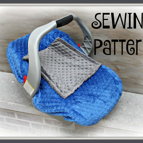 Pattern - Tutorial - Cozy Carseat Cover - Carseat Cover - DIY - INSTANT DOWNLOAD - Minky/Fleece