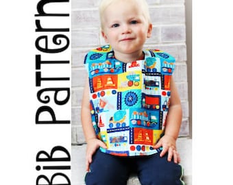 PATTERN - Tutorial - Toddler Bib - PDF - Instant Download - Step By Step Instructions