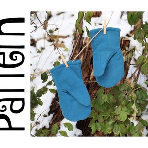 4 Sizes included -Mitten PDF Pattern- Instant download - 4 sizes (Women M/L, Women S/M, Youth M/L, Youth S