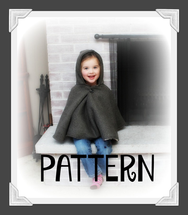 Reversible PDF PATTERN/Tutorial Reversible Poncho Cape Instant download Poncho Toddler Youth Adult Carseat Poncho Carseat Canopy image 6