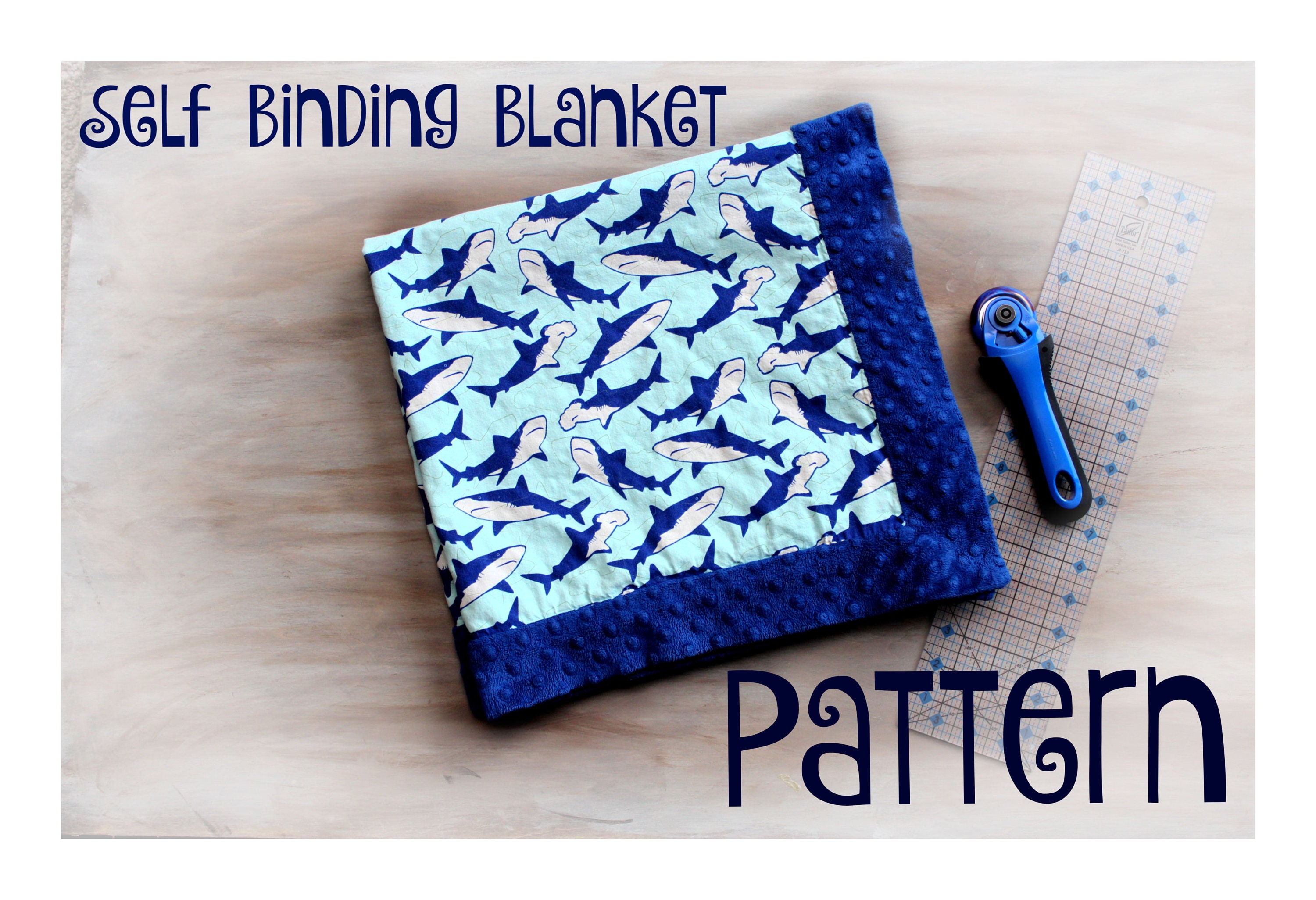 Self Binding Blanket Tutorial INSTANT DOWNLOAD DIY Sewing Etsy