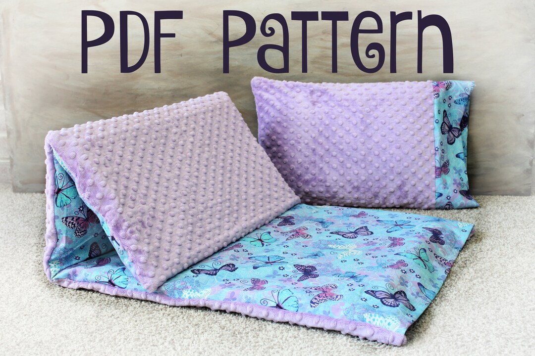 PDF Tutorial Pillowcase & Nap Mat Cover SEWING Pattern/tutorial. for
