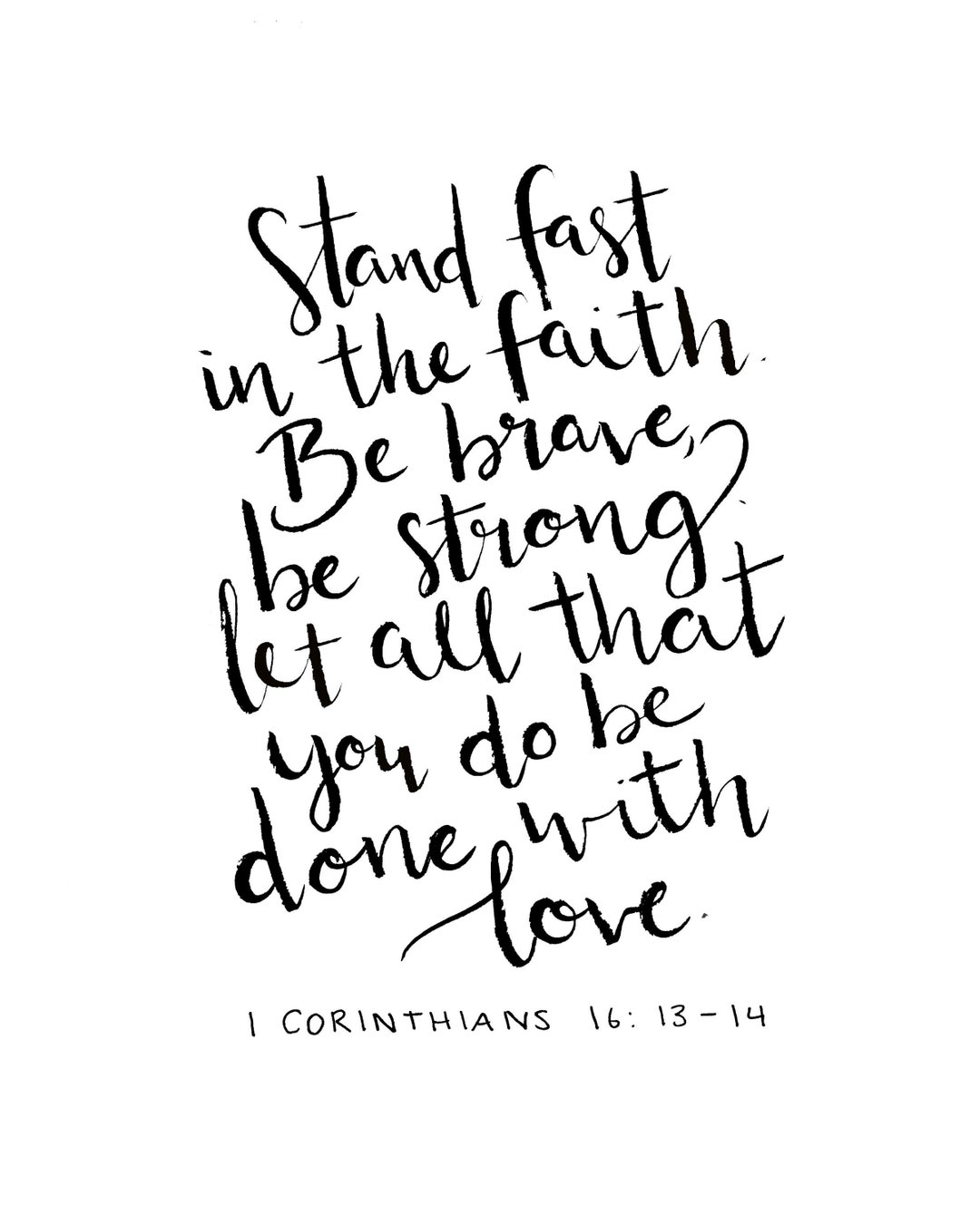 1 Corinthians Printable - Etsy