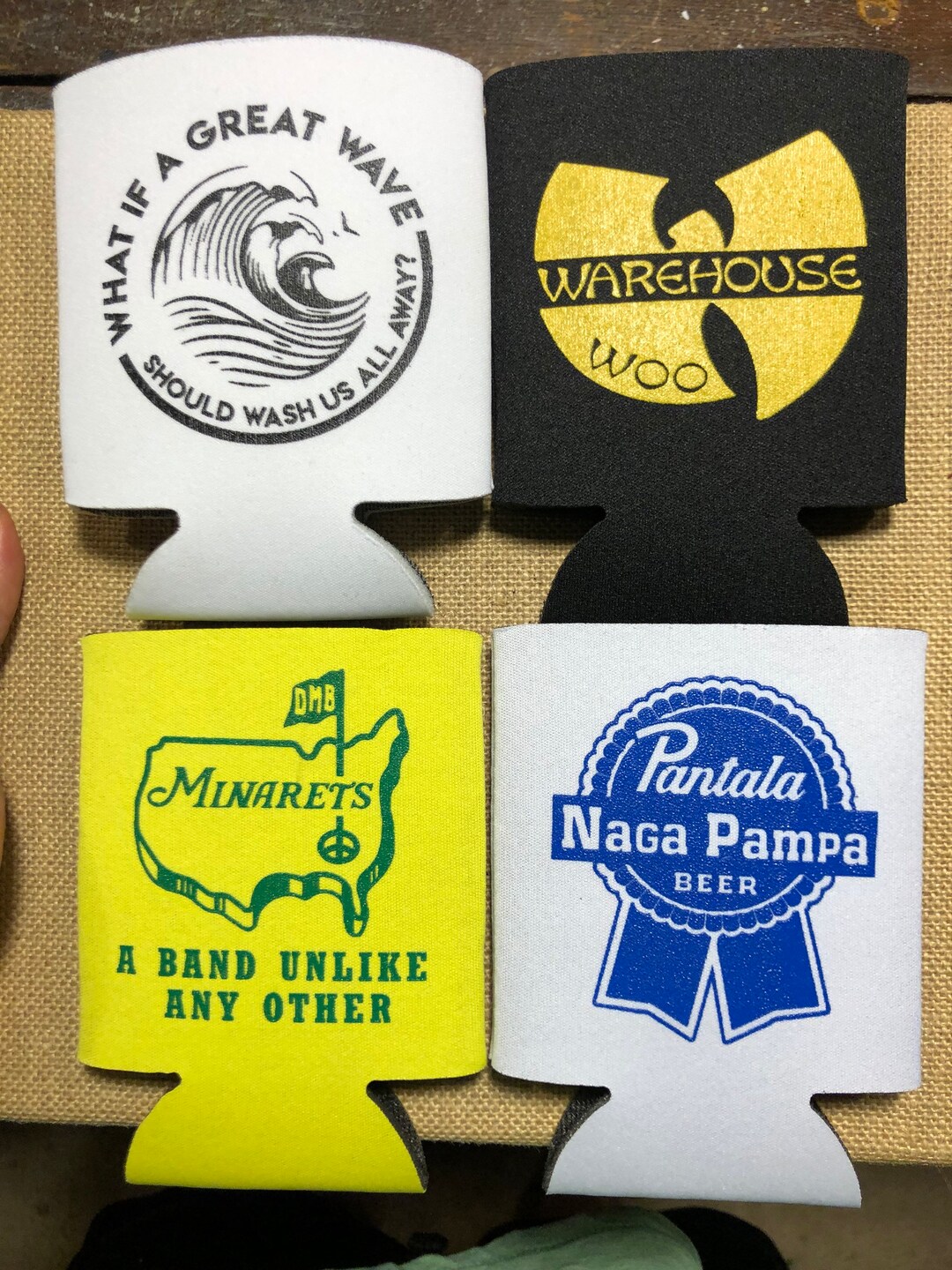 Can Cooler Pack of 4 Etsy