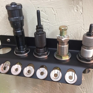 Hornady Lock N Load Die and Shellholder Wall Mount Rack RCBS Redding Lee Lyman - FREE SHIPPING