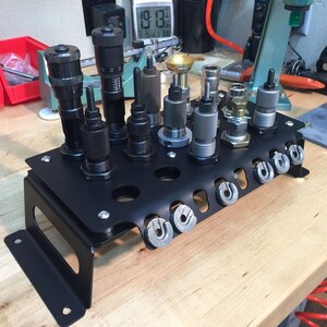 7/8″ Reloading Die Rack with Shellholder (Not for Hornady Lock N Load Bushings) - FREE SHIPPING