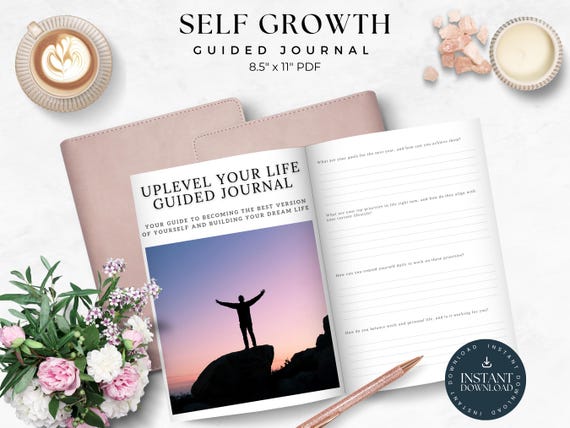 Self Growth Journal, GoodNotes Digital & Printable PDFs, Personal Development Workbook, Goal Setting Planner, iPad, That Girl, Mindset