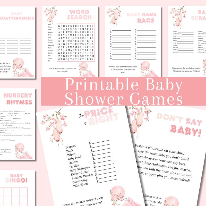 Cherry Blossom Baby Shower Etsy