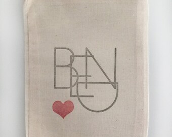 Bend Oregon Heart BAG ONLY for Wedding Welcome Bag or Party Favor