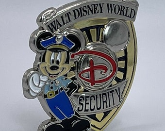 Disney Security Badge-mickey Mouse Enamel PIN - Etsy Denmark