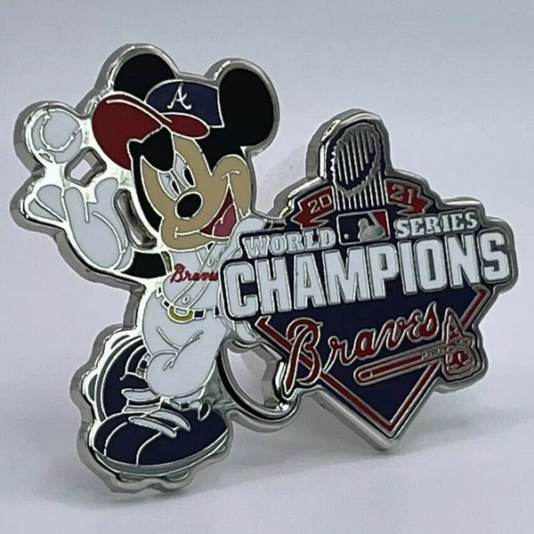 Disney, Mickey Mouse-Atlanta Braves, 2021 World Series Enamel PIN