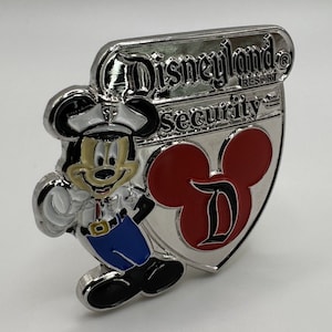 Disneyland Security Badge-Mickey Mouse Enamel PIN