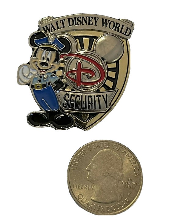 Disney Security Badge-mickey Mouse Enamel PIN - Etsy