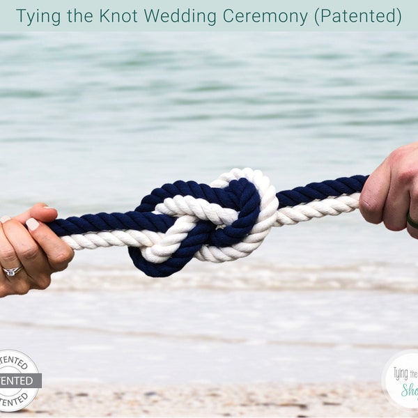 Tying the Knot Wedding Ceremony Kit, Unity Ceremony, Wedding Ceremony Set, Unique Wedding Ceremony, Wedding Decor, Wedding Gift, PATENTED