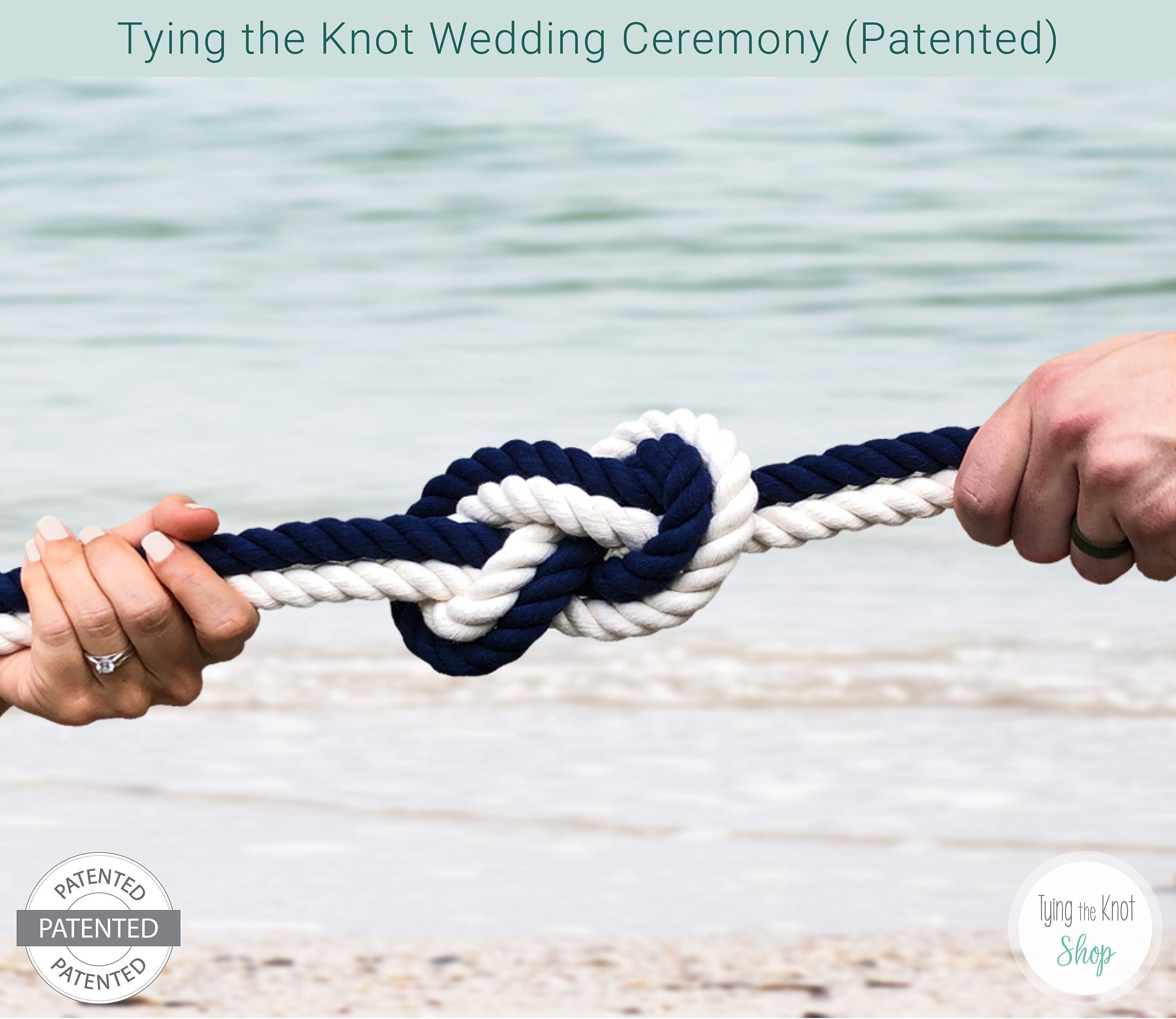 Tying the Knot Wedding Ceremony Kit, Unity Ceremony, Wedding Ceremony Set,  Unique Wedding Ceremony, Wedding Decor, Wedding Gift, PATENTED 
