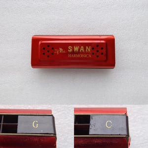 Swan Professional Double Side Harmonica C/G Keys 16 x 2 holes , 2 Sides Mouth Organ Harmonica , Free Shipping