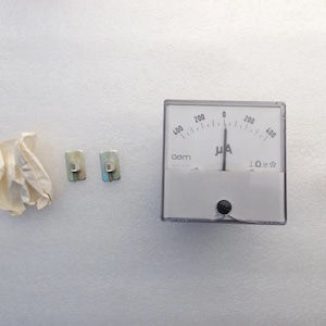 DC 400-0-400uA Analog Panel Micro Ampere Meter System , Meter Ampere Current Meter Ammeter Gauge , Micro-Ammeter DC , NEW , Free Shipping