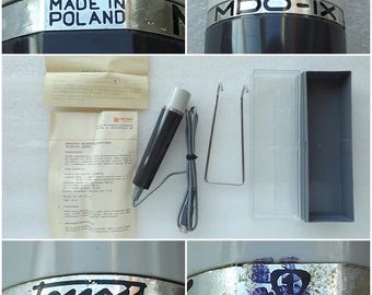 Vintage POLAND MDO-IX Tonsil Microphone w/ Original Box, Free Shipping