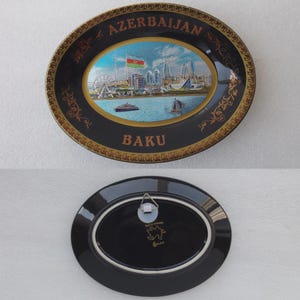 Beautiful &quot;Buta&quot; Azerbaijan Baku Ceramic Wall Souvenir  , Azerbaijan Ceramics , FREE SHIPPING