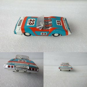 RARE Vintage Metal Tin Toy Car Model Matador Gt Grand Prix 23 Special Roadster Eh_Ri - 77 , FREE Shipping