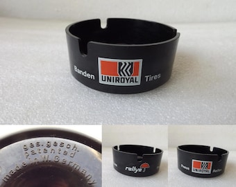 Vintage Bakelite Ashtray Advertising UNIROYAL Germany, Bar Decor , Home Decor , Gift for Smoker , Excellent , FREE SHIPPING