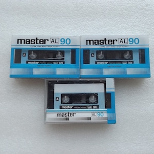 3 cassettes audio vintage rares MASTER AL90, Japon, neuves, scellées, livraison gratuite dans le monde entier