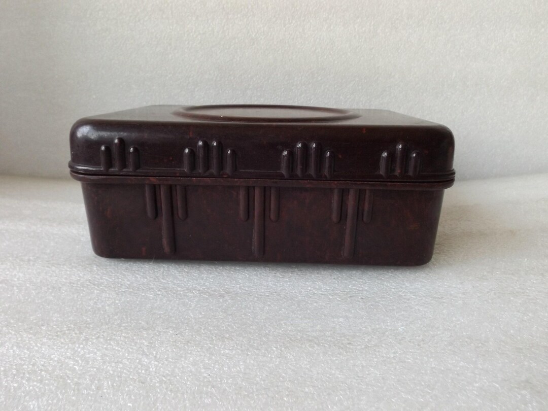 RARE Vintage Bakelite Box , Collectible Bakelite Military Box , Free ...