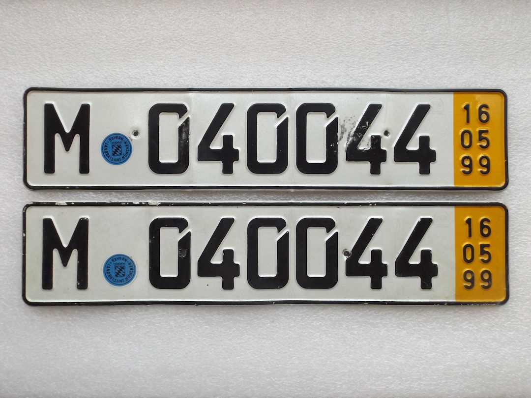 Plaque d'immatriculation allemande ORIGINALE Etsy France