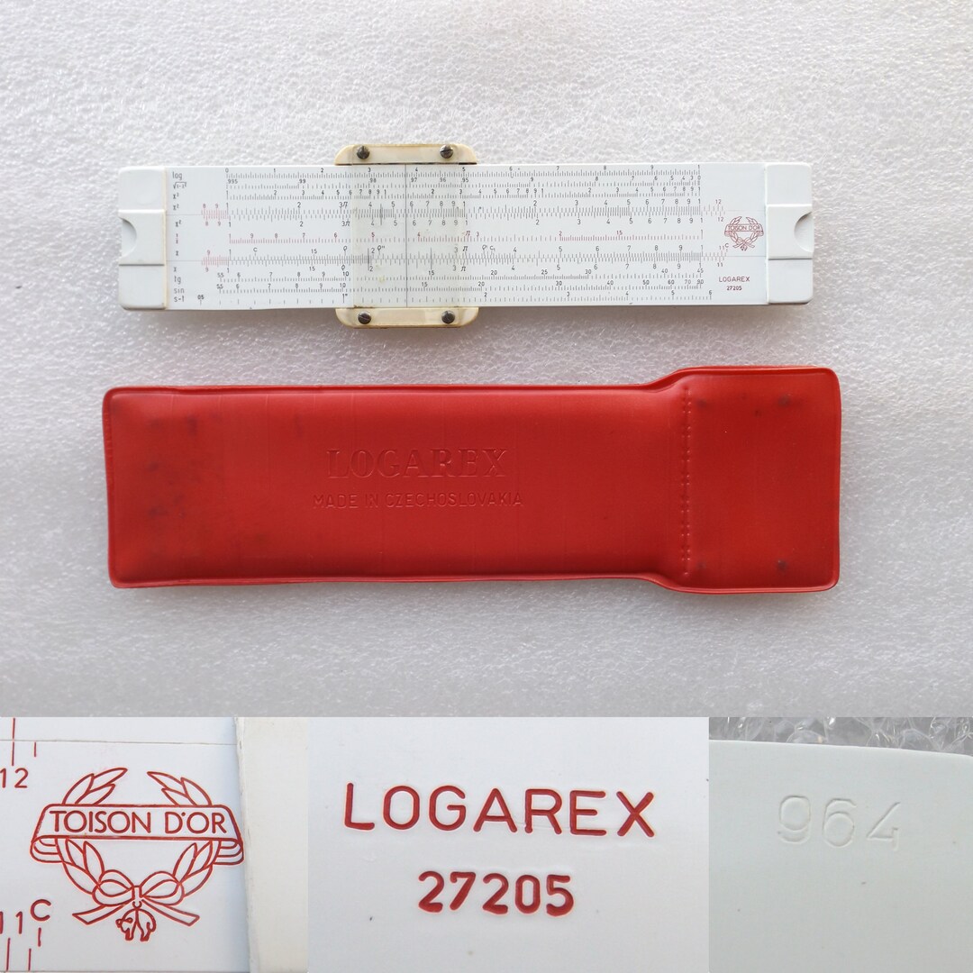 Slide Rule Logarex Vintage 1964 Czechoslovakia Slide Rule Etsy