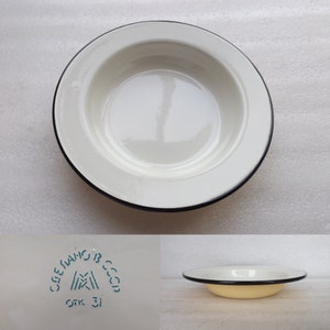 Vintage emaille ronde taartvorm 24cm, USSR, UITSTEKEND, NIEUW, gratis wereldwijde verzending