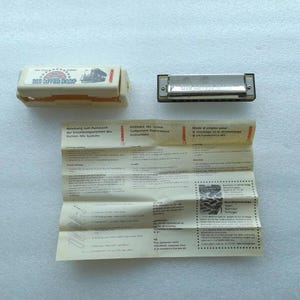 Vintage Old Germany Harmonica &#39;&#39;Olympia&#39;&#39; Musical Instrument with Original Box , Free Worldwide Shipping