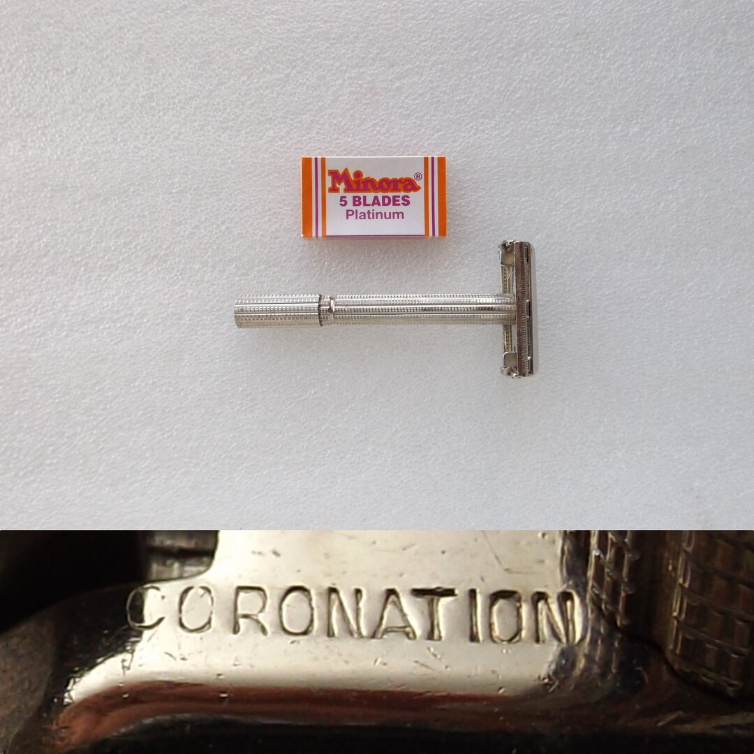 Vintage CORONATION Safety Razor Very Rare + (5 Minora Blades) , Free ...