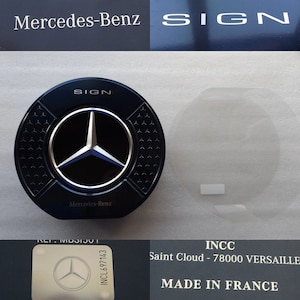 Mercedes-Benz Sign Empty Box , *EMPTY BOX ONLY* , Round Metal Box , Tin Container , Excellent , Free Shipping