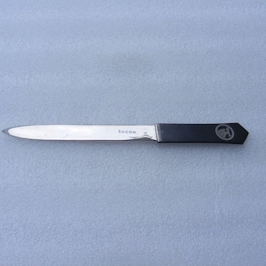 Rare Vintage Letter Opener Desk Metal Paper Knife , Skoda w/ Emblem Logo ,  FREE SHIPPING