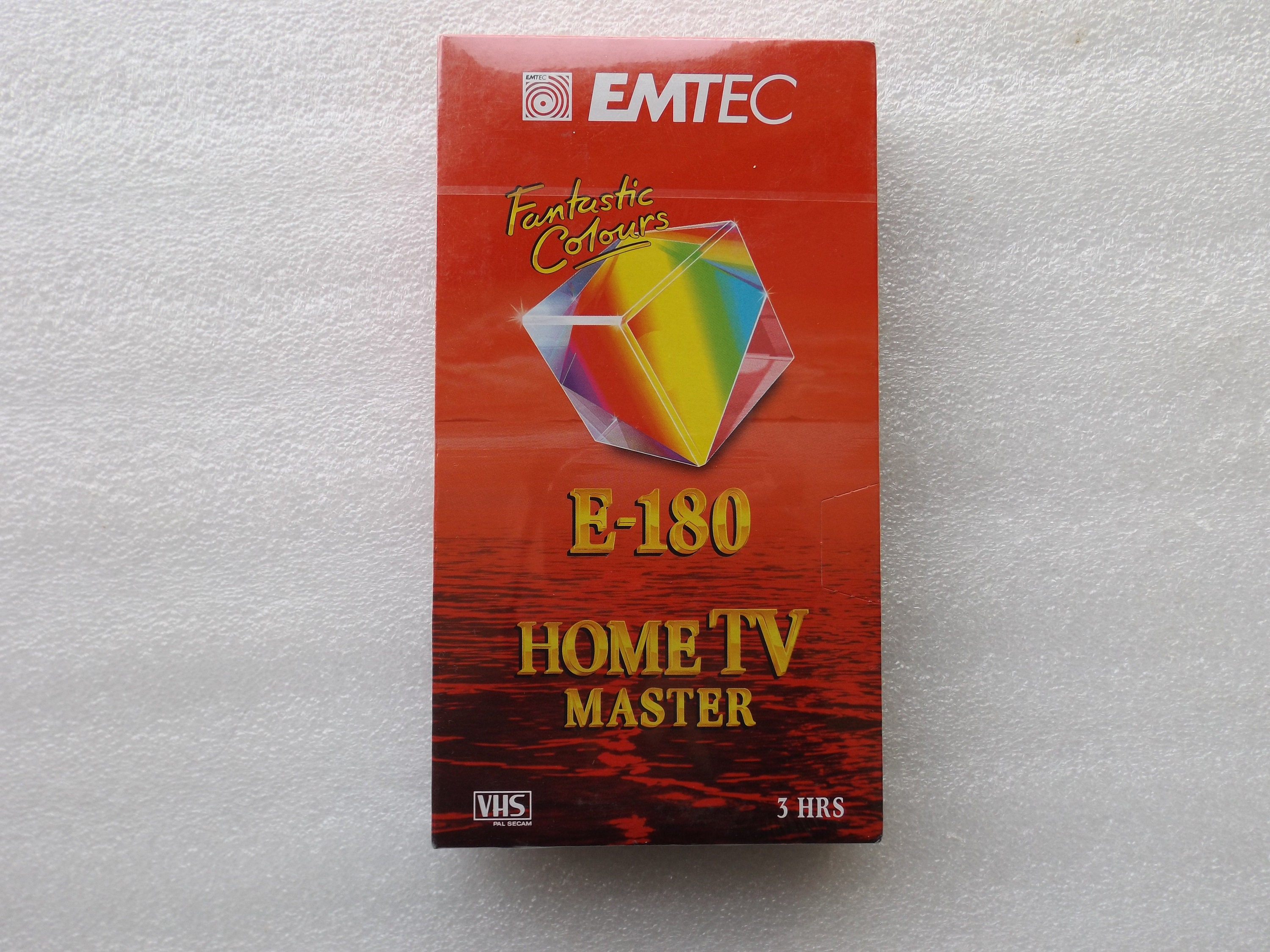 Germany Emtec VHS E-180 Home TV Master Blank Video Cassette Tape , New , Sealed , Free Worldwide Shipping