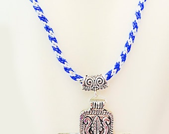cross jewelry cross kumihimo necklace 0919 Cross necklace yarn cord kumihimo cord kumihimo kumihimo jewelry square cross