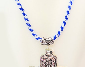 cross jewelry cross kumihimo necklace 0919 Cross necklace yarn cord kumihimo cord kumihimo kumihimo jewelry square cross