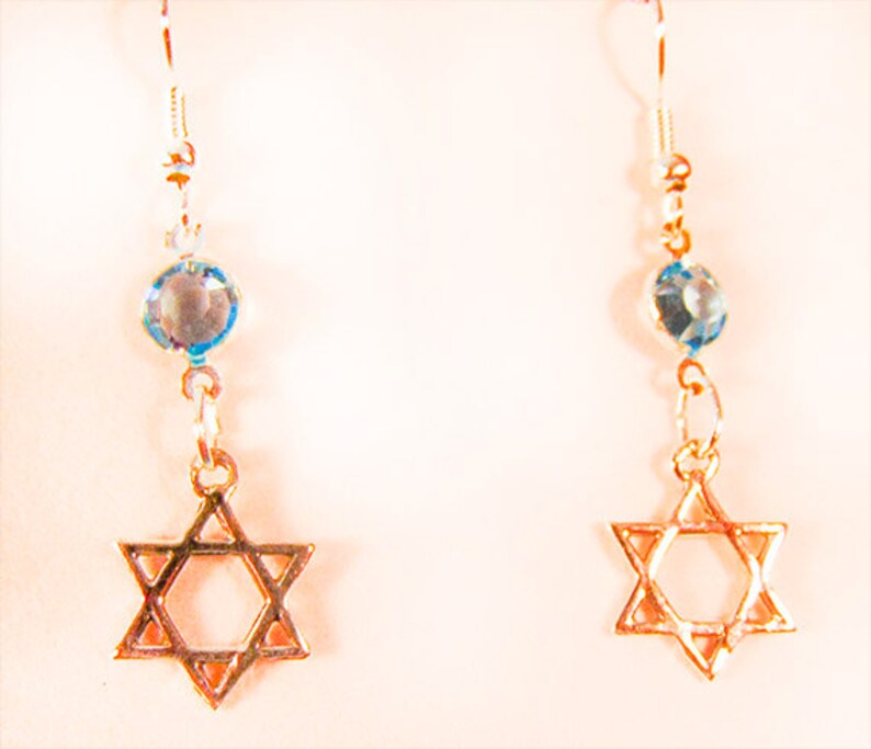 STAR OF DAVID Jewish Earrings Jewish Jewelry Sterling Etsy