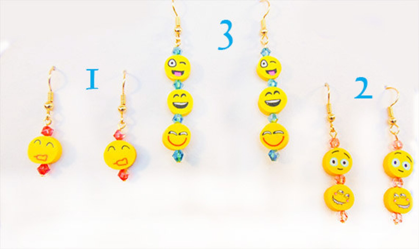 EMOJI EARRINGS Emoji Jewelry Polymer Clay Emoji Polymer Etsy
