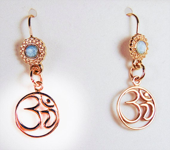 OM CHARM EARRINGS om Jewelry Charm Earrings Etsy