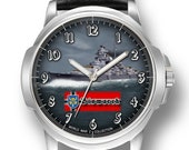 Bismarck German Battleship Schlachtschiff Ww 2 Mens Wrist Watch Gift Engraved