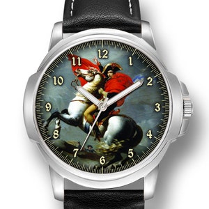 Napoleon Bonaparte  Gents Mens Wrist Watch  Birthday Anniversary Day Best Gift Engraving