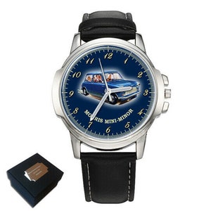 Morris Mini Minor Gents Men&#39;s Wrist Watch Anniversary Birthday Wedding Day Best Gift Engraving