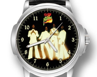 Slade - Slade In Flame British Rock Group Band Wrist Watch Anniversary, Birthday, Father's Day Gift Engraved