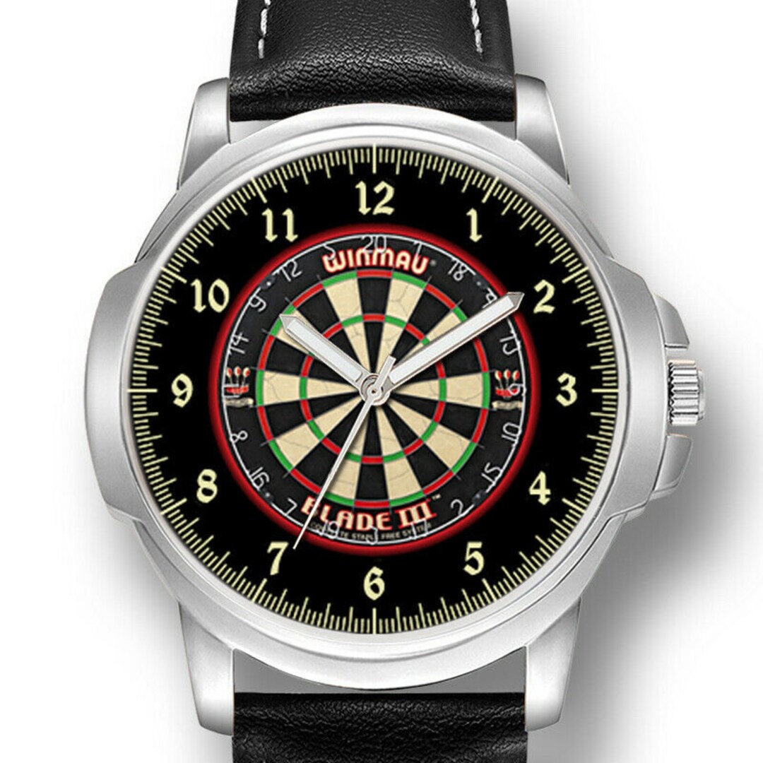 Darts Dartboard Gents Mens Wrist Watch Anniversary Birthday Best Gift Engraving Etsy